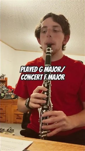 How To Play G Major/ Concert F Major Scale Test + Arpeggios- Clarinet