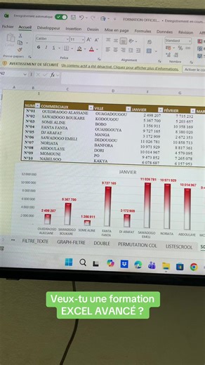 📶 FORMATION EXCEL AVANCÉE EN LIGNE (Prochaine session) ✅ 23 Mars au 06 Avril ✅ 2 h 30 par séance ✅ 18 h–20h30 ✅(chaque soir sauf weekend ) ✅ 10 séances pratiques ✅ En ligne sur Google Meet ✅ Accès aux vidéos des séances ✅ Accès aux fichiers de formation