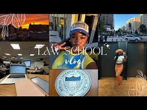 LAW SCHOOL VLOG: My first week, toxic study patterns, new schedules, rooftop party