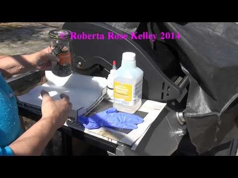 Cleaning Knitting Machine Needles and the plastic bed