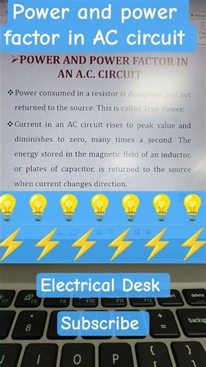 Power and power factor in AC circuit