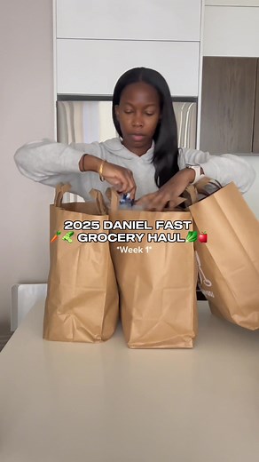 Daniel Fast 2025: Week 1 Grocery List Overview