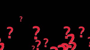 Download Falling Question Marks in Black Background Animation for free