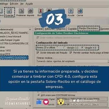 ¿Cómo configurar CONTPAQi® Nóminas para comenzar a timbrar con CFDI 4.0?