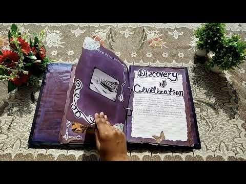 History Project Decoration 📚✨ | Creative History Pages | School Project Ideas