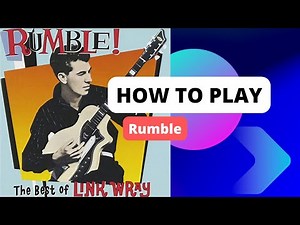 How to play Rumble by Link Wray Easy beginners version