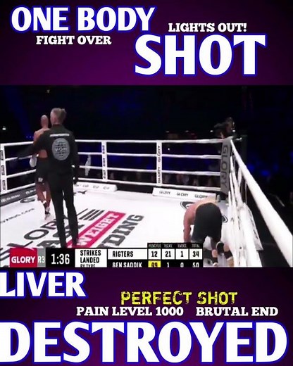 Perfect Liver Shot! 😳 Brutal KO Ends the Fight Instantly!