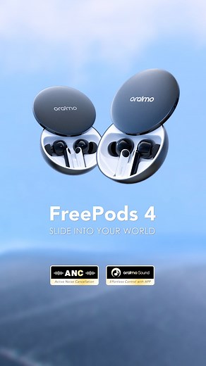 Escape the noise and unlock the power of seamless audio with oraimo FreePods 4! 🎵🔥 Immerse yourself in crystal-clear sound, while the Active Noise Cancellation (ANC) feature creates your own oasis of tranquility. Take control with the app and slide into a world of premium wireless freedom. Get ready to elevate your audio experience! #oraimoFreePods4 #ANC #WirelessAudio | oraimo