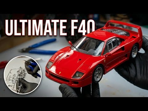 Ferrari F40 Scale Model Assembly | Detailed Build