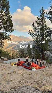 Day 9 of hiking the John Muir Trail. Embracing the adventure ✨🏕️ #jmt #backpacking #adventure
