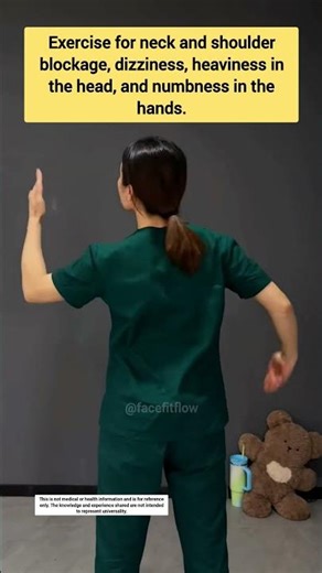 Neck stiffness with dizziness and hand numbness — simple exercises to ease the strain.