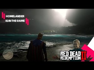 Gameplay with Homelander mod in Red Dead Redemption 2