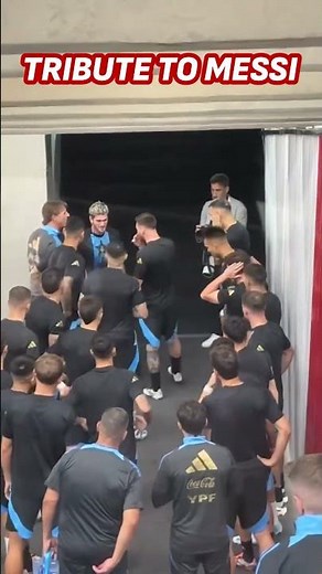 ARGENTINA'S astonishing TRIBUTE to MESSI: a REMARKABLE display of his HREATNESS and LEDERSHIP
