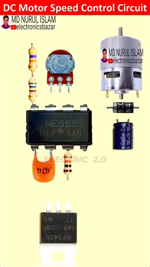 DC Motor Speed Controller Circuit #DCMotor #Speed #Controller #Circuit #12VDC #motorcycle #fblifestyle | Electric 2.0