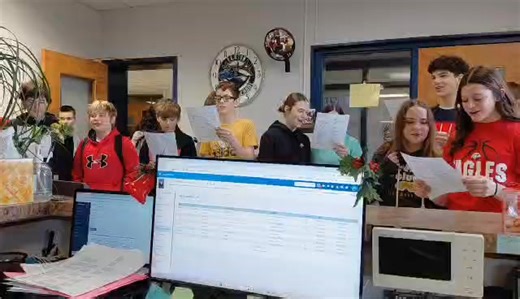 Ms. Waddell”s class is in the spirit of….Math!! Great job students! | Elkton Middle School