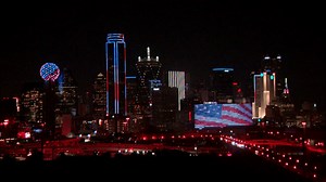 Dallas Skyline Pays Tribute in Lights on 9/11