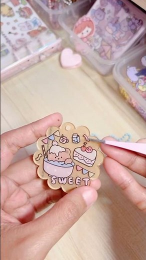DIY Acrylic Keychain Sticker (Sped Up Version)
