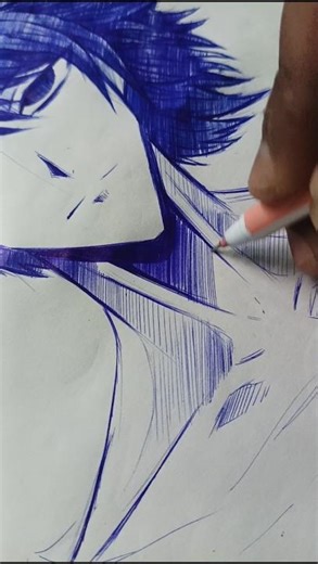 drawing L from death note 🖊️✨#deathnote #L#animeeart #shorts