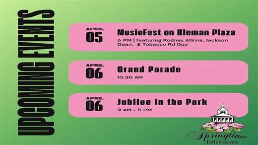 14 reactions | Need a guide to Springtime Tallahassee this weekend? We've got you covered!  | LIVE In Tallahassee | Facebook