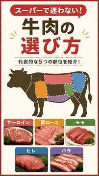 スーパーで迷わない！牛肉の選び方