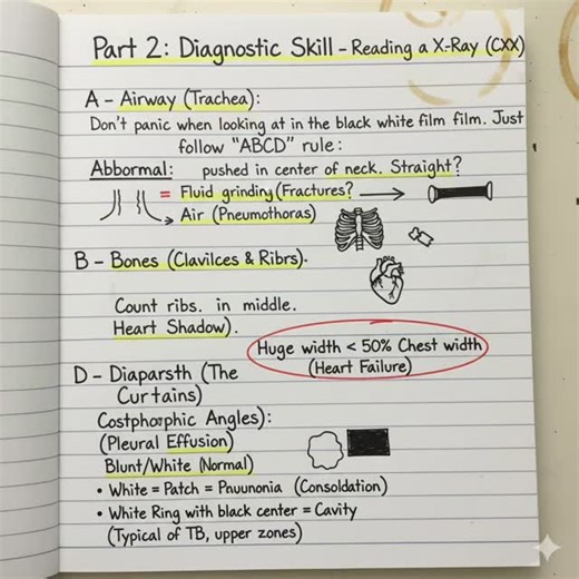 The clinical guid on Instagram: "Diagnostic skill - Reading x-ray Only for knowledge purpose . . #medicalnotes💉💊🔥👩‍⚕️🏥 #mbbsstudent #doctor #bamsstudents #pharmacy"