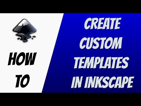 Creating Custom Templates in Inkscape