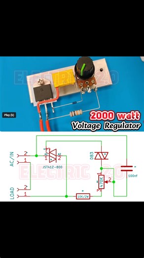 2000W Powerful Voltage Regulator circuit | Electric 2.0