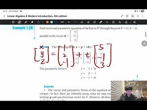 【线性代数 Linear Algebra】1.3 直线与平面 | Lines and Planes