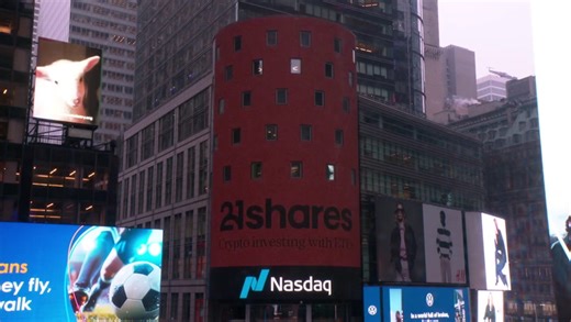 21shares Rings the Nasdaq Stock Market Opening Bell