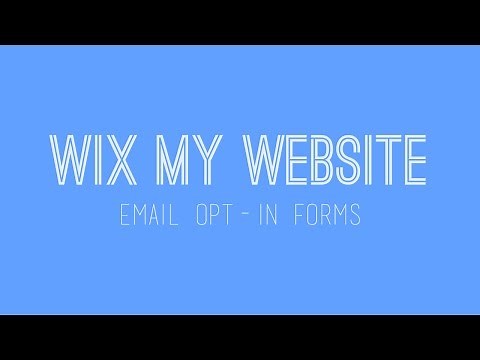 How to build a Wix website - Adding an Email Opt In form in Wix - Wix Tutorial For Beginners