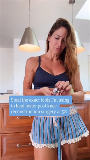 Christine Roderick | ✨The recovery plan I’m using to help heal my body, maintain muscle mass & sideline weight gain… 1 week after knee reconstruction surgery.... | Instagram