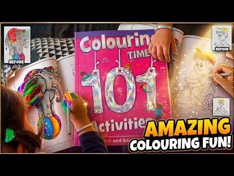 Amazing Colouring Fun! 🎨 101 Activities Colouring Book for Kids | Fun Learning Video