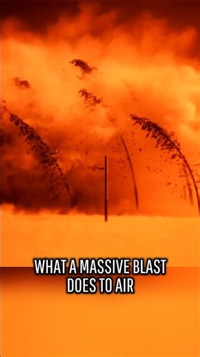 This is what a nuclear shockwave looks like in real time ☢️ #physics #science