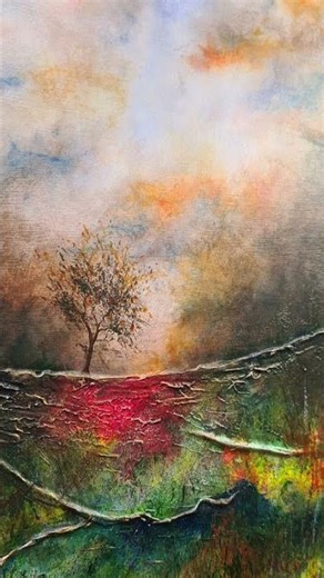 'Fading Storm' - Acrylic on board...