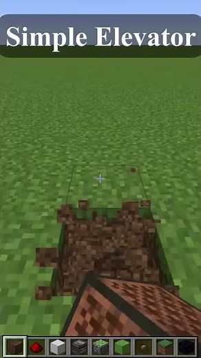 Simple Elevator in Minecraft! Java/Bedrock
