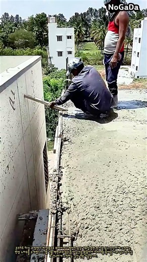 옥상 콘크리트 거푸집 변형을 잡는 초간단 고정 기술 #worker #process #construction #roofing #concrete
