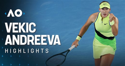 Donna Vekic - Mirra Andreeva - Australian Open highlights