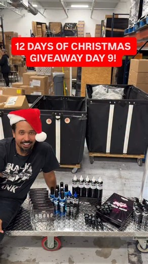 Today is Day 9 of our 12 Days of Christmas Giveaway! Here are the prizes for today… One Master collection, two Triple blacks, three Stencil Papers, four Black Magics, five Dynamic Blacks, six Dynamic Soothes seven Magic Revealing Soaps, eight Smoke Sets and nine Dynamic Numbs! For a chance to win, all you need to do is purchase from our website any day between December 11th- 23rd. Good luck!!👀🎄 | Dynamic Color Co.