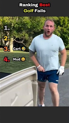 Ranking the most embarrassing golf fails 🗿 #golffail #funny #golfshorts