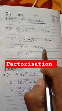 Factorisation #mathematics #maths #education #school