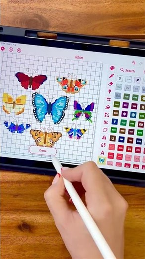 Insert a pattern into another pattern using the Stitchly App #crossstitchtutorial #stitchly