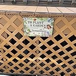To Plant A Garden is To Believe Tomorrow Tin Signs-Funny Garden Signs for Outside,Gardening Metal Signs Perfect Gifts for Plant Lover Mothers Grandmas and Housewarming 8x12in
