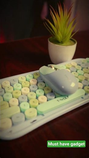 Best Wireless Keyboard and Mouse Comvo | 86 Keys Colorful Wireless Keyboard | T-Wolf Keyboard