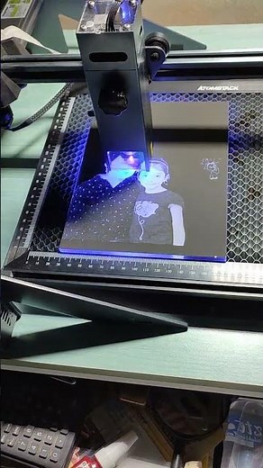 Mirror engraved by Atomstack A10 Pro