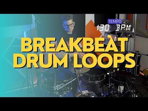 Breakbeat drum loops 130 BPM // The Hybrid Drummer