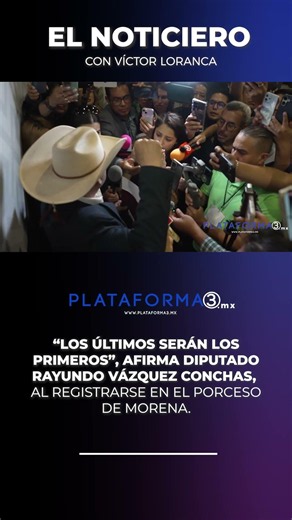This is how Raymundo Vázquez's registration as a candidate for coordinator of the defense of sove...