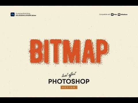 Pixel Bitmap Text Effect Photoshop Action