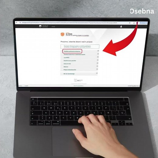 Prijava v spletni portal eDavki prek mobilne aplikacije eOsebna
