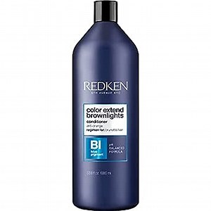 Redken Color Extend Brownlights Blue Conditioner | Hair Toner for Natural and Color-Treated Brunettes | Tones and Removes Brass