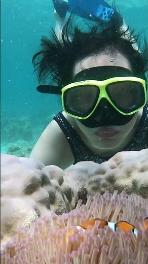 Underwater Girl Snorkelling #Shorts